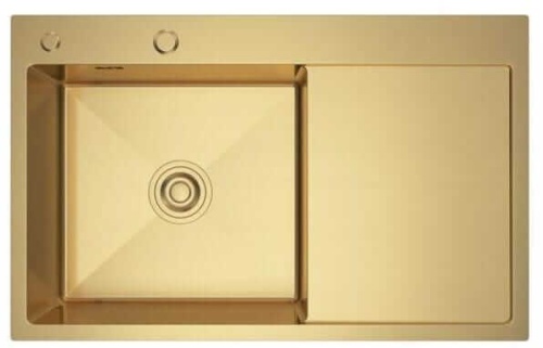 Zlewozmywak stalowy STEEL 7849L ZŁOTY