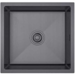 Zlewozmywak stalowy STEEL 4745p podwieszany CZARNY