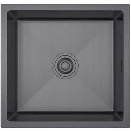 Zlewozmywak stalowy STEEL 4745p podwieszany CZARNY