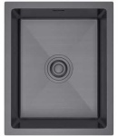 Zlewozmywak stalowy STEEL 3745p podwieszany CZARNY