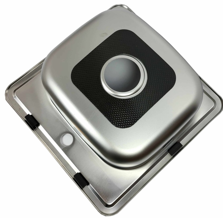 Zlewozmywak stalowy 4848 S8/180 SATYNA