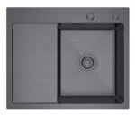 Zlewozmywak stalowy STEEL 5848R CZARNY