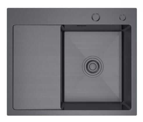 Zlewozmywak stalowy STEEL 5848R CZARNY