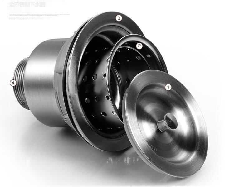 Sitko do zlewozmywaka stalowego STEEL 5848L CZARNY