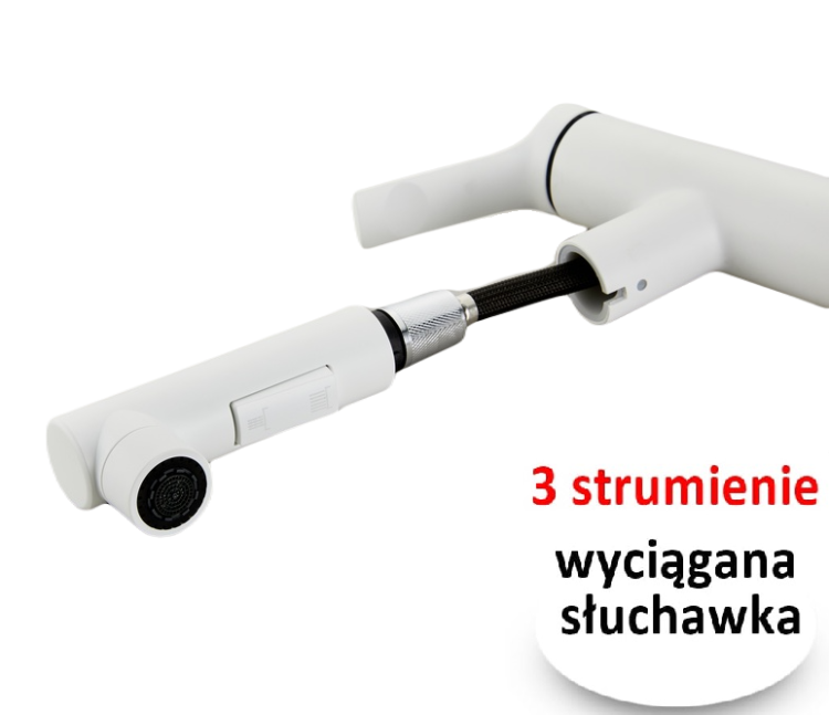 Bateria umywalkowa z wyciagana wylewka BIALA Stellman SMART