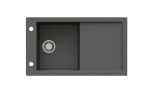 Zlewozmywak granitowy TRAMONTANA szary metalik (50)