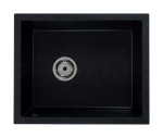 Zlewozmywak granitowy podwieszany FELIX czarny nakrapiany