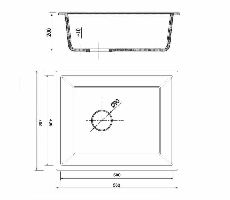 2Zlewozmywak granitowy podwieszany FELIX czarny nakrapiany.jpg