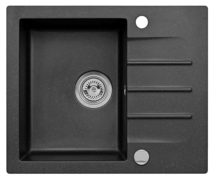 Zlewozmywak Granitowy MOJITO 20 czarny nakrapiany