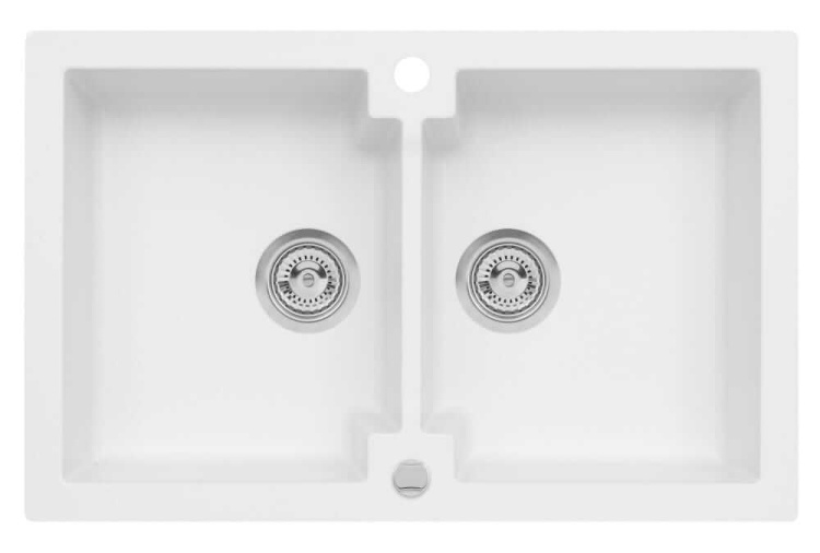 Zlewozmywak granitowy MOJITO 160 biały