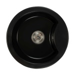 Zlewozmywak granitowy MILA czarny mat