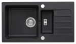 Zlewozmywak Granitowy MALIBU 80 Czarny metalik (60)