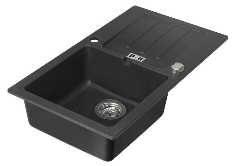 2Zlewozmywak Granitowy MALIBU 40 Czarny nakrapiany (10).jpg