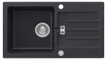 Zlewozmywak Granitowy MALIBU 40 Czarny metalik (60)
