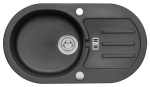 Zlewozmywak Granitowy MALIBU 30 Czarny nakrapiany (10)