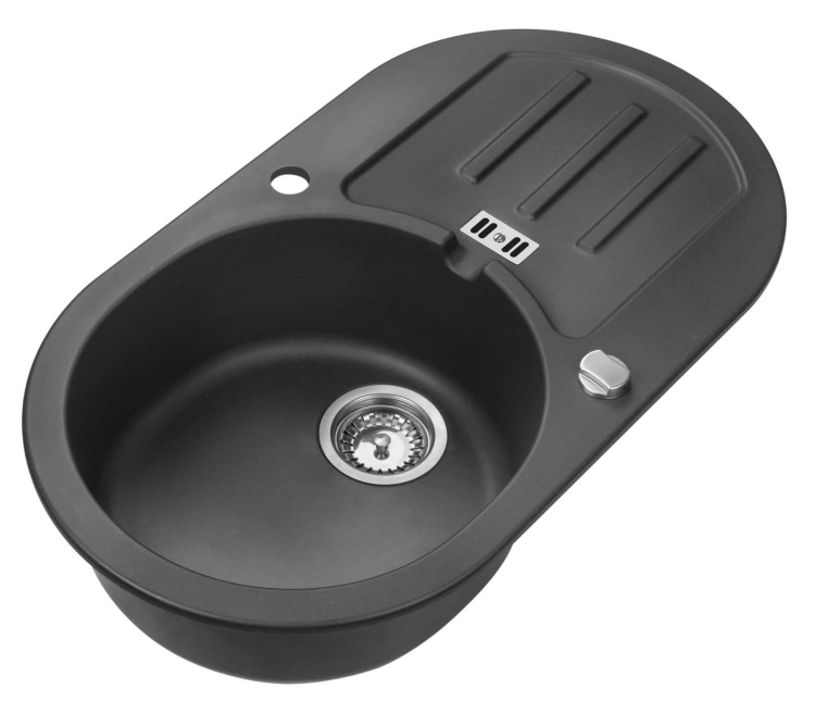 2Zlewozmywak Granitowy MALIBU 30 Czarny nakrapiany (10).jpg