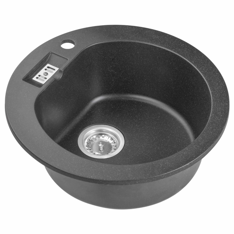 2Zlewozmywak Granitowy MALIBU 10 Czarny nakrapiany (10).jpg
