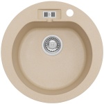 Zlewozmywak Granitowy MALIBU 10 Beżowy