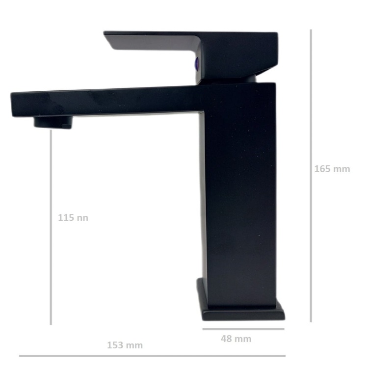 Bateria Umywalkowa QATRO CZARNA