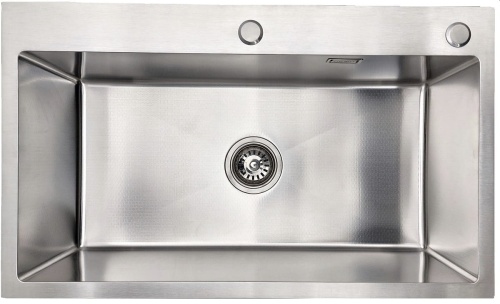 2 Zlewozmywak stalowy jedno komorowy STEEL 7545