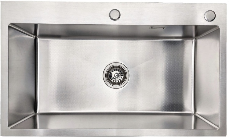 2 Zlewozmywak stalowy jedno komorowy STEEL 7545