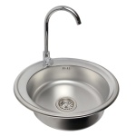 Zlewozmywak stalowy 510S6/180 Satyna + bateria chrom