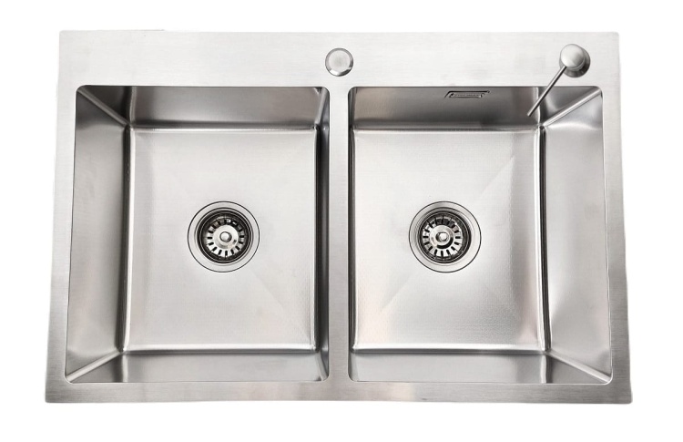 STELLMAN - zlewozmywak stalowy dwukomorowy STEEL 7549 inox