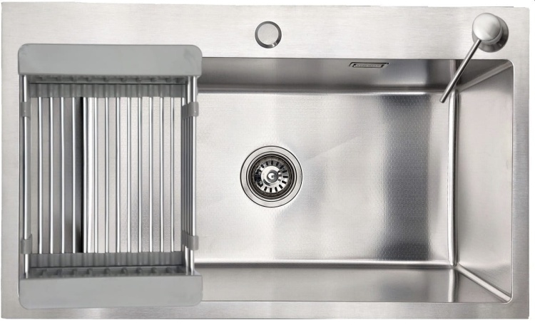 14 Zlewozmywak stalowy jedno komorowy STEEL 7545