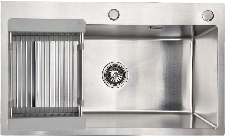 15 Zlewozmywak stalowy jedno komorowy STEEL 7545