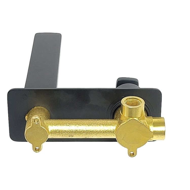 Bateria umywalkowa podtynkowa CZARNA VIKA - tył