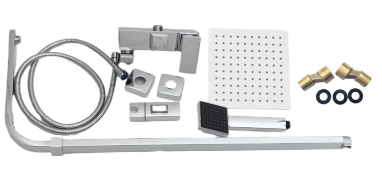 OPTI Ultra SL Bateria Wannowa Prysznicowa z Deszczownicą CHROM