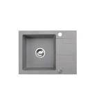 Zlewozmywak granitowy jednokomorowy z ociekaczem szary NELI 59