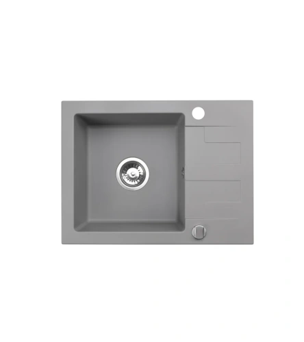 Zlewozmywak granitowy jednokomorowy z ociekaczem szary NELI 59