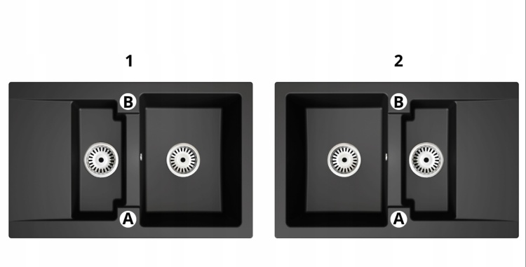 Zlewozmywak granitowy DORIS beżowy