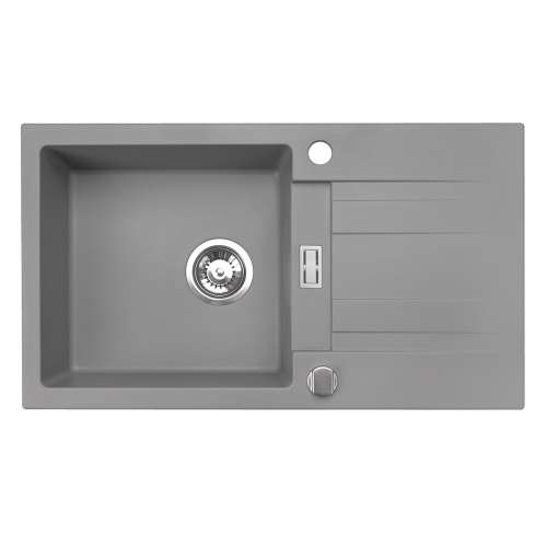 Zlewozmywak szary z ocziekaczem Athena Brenor