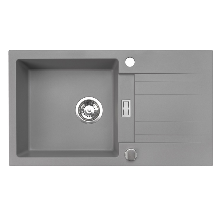 Zlewozmywak szary z ocziekaczem Athena Brenor