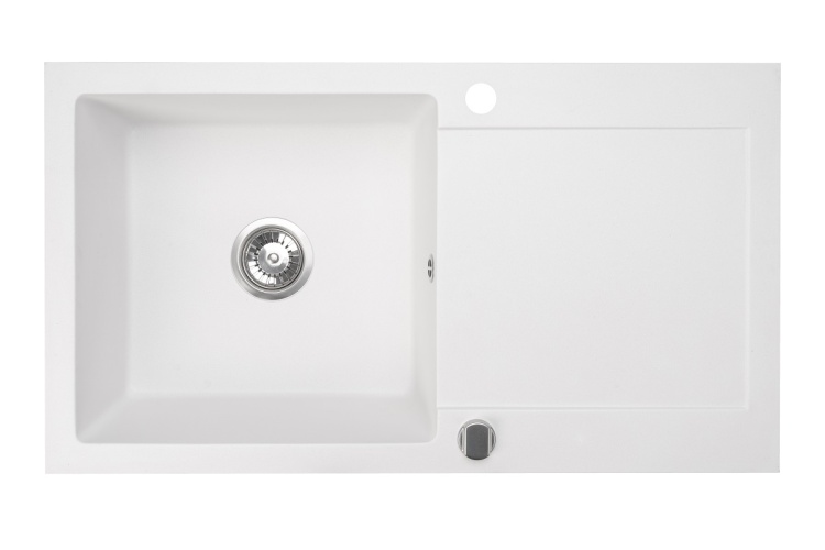Zlewozmywak granitowy biały Cordeo XL