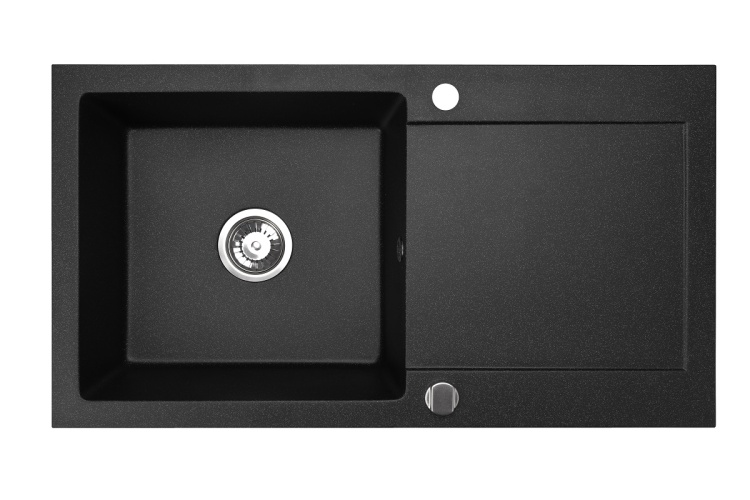 Zlewozmywak granitowy czarny nakrapiany Cordeo XL