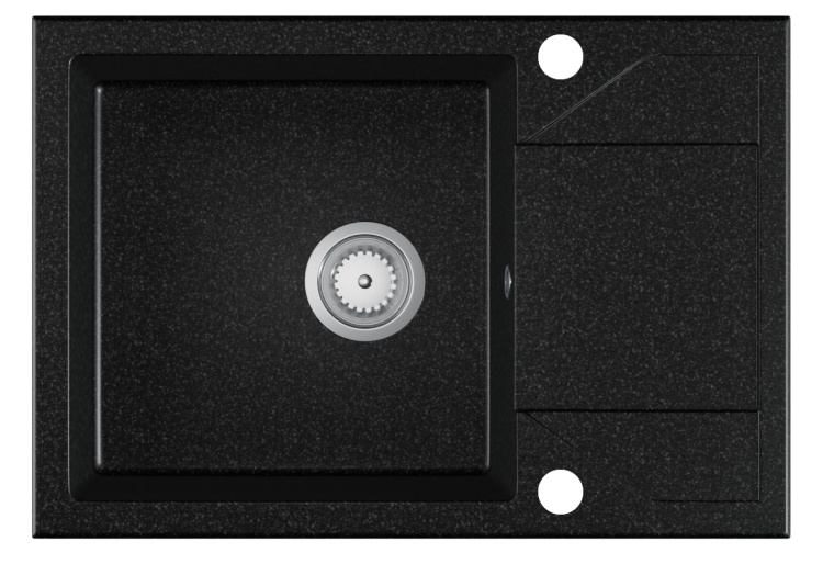 ADRIA (czarny grafit) zlewozmywak granitowy