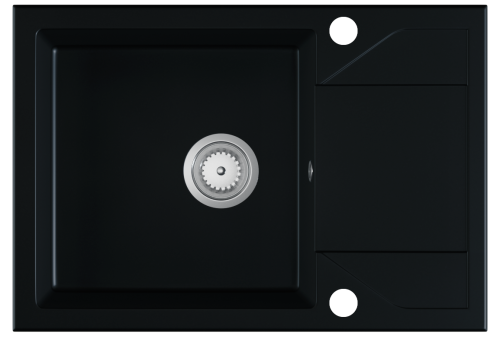 Adria zlewozmywak granitowy w kolorze - czarny-mat