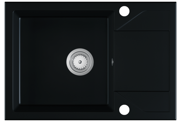 Adria zlewozmywak granitowy w kolorze - czarny-mat