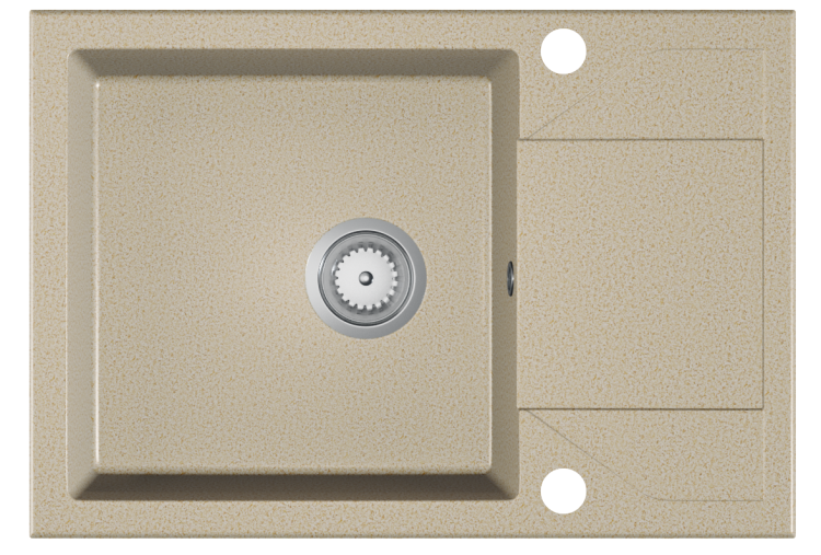 Zlewozmywak granitowy Adria w kolorze piaskowym