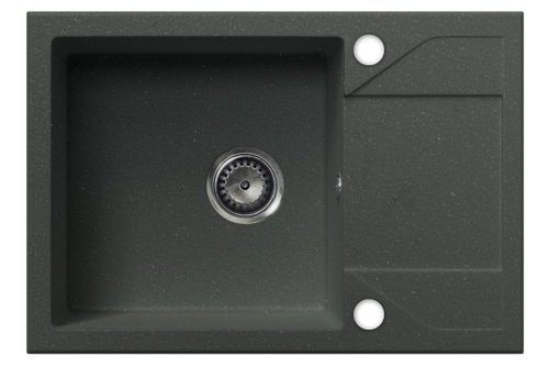 Zlewozmywak granitowy Adria (szary metalik)