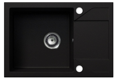 Zlewozmywak Adria w kolorze czarny brokat zloty