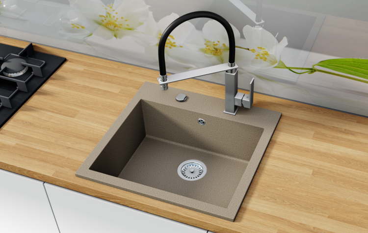 Zlewozmywak granitowy piaskowy COMO - przykładowe zdjęcie