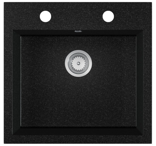 Zlewozmywak granitowy czarny grafit COMO