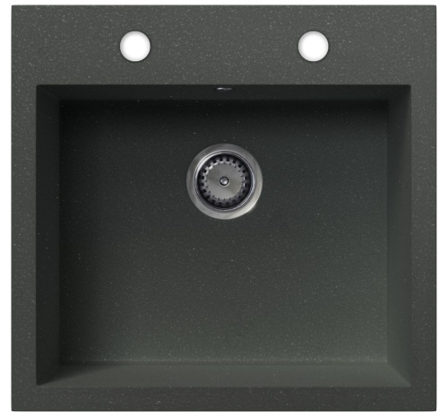 Granitowy zlewozmywak - Como (szary metalik)