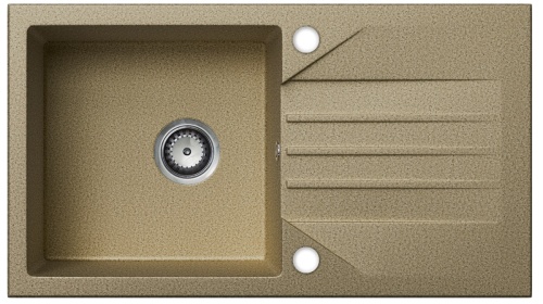 Zlewozmywak granitowy Evinion w kolorze piaskowym