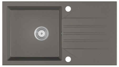 Zlewozmywak granitowy Evinion w kolorze szary metalik