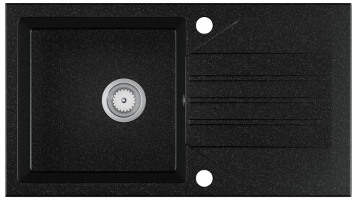 Evinion - zlewozmywak granitowy w kolorze czarny grafit